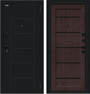 Товар Дверь Браво Борн/SBlack Букле черное/Wenge Melinga DIS007406