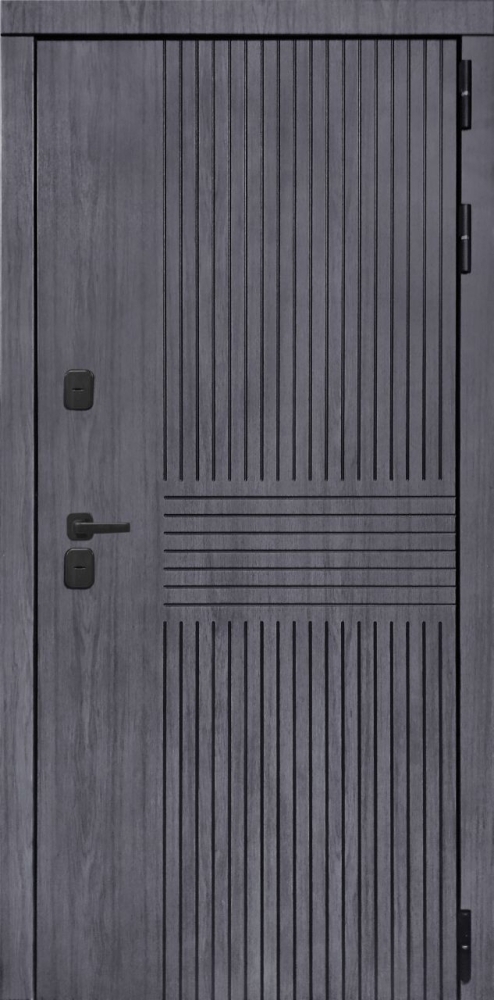 Фото Дверь ДвериПРО Берген СБ-1 (ст. белое, 16мм, беленый дуб) DPRO195821