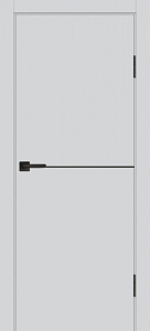 Товар Межкомнатная дверь П-19 ал. молдинг Черный Сапфир матовый