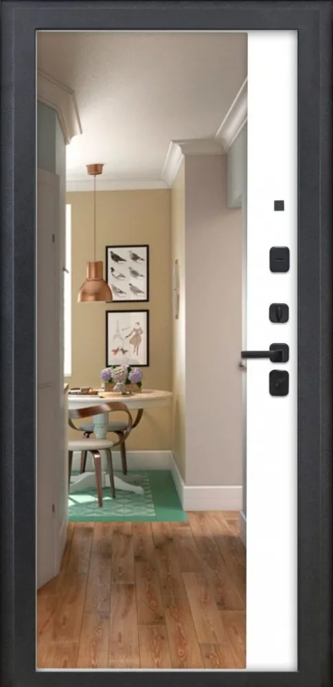 Товар Дверь ДвериПРО Модель 3КЛ-1106 ФЛЗ-23 Веллуто бьянко DPRO228328