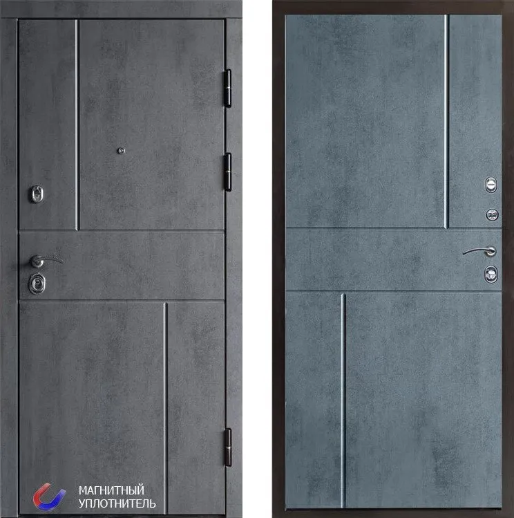 Фото Дверь Термо Доор ВЕРТИКАЛЬ БЕТОН(Квартира) DIS006285