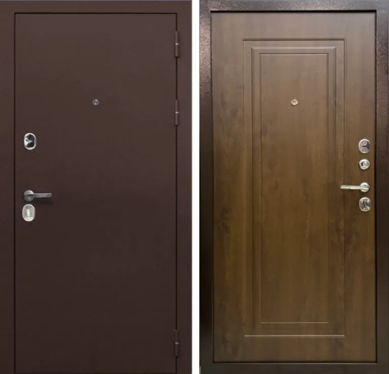 Фото Дверь MXD Союз 90мм Антик Медь - панель  Орех грецкий DIS007237